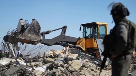 تخریب منازل مردم فلسطین از سوی رژیم صهیونیستی 