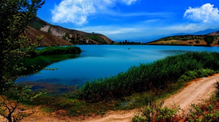 Valasht Lake in Kelardasht near city of Chaloos, Mazandaran Province