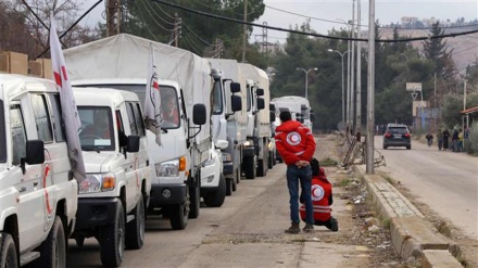 シリアで、テロリストが赤十字社の車両を襲撃