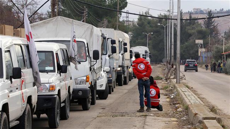 シリアで、テロリストが赤十字社の車両を襲撃