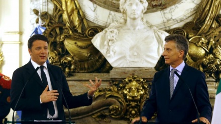 Renzi in Argentina, il pres. Macri: 
