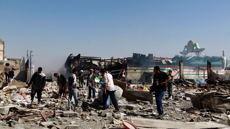 イエメンへのサウジ軍の空爆により、新たに住民数十名が死亡