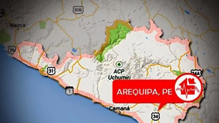 Sismo de magnitud 5,5 sacude Arequipa al sur de Perú  