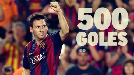 ৫০০ গোলের বিরল মাইলফলক স্পর্শ করলেনন লিওনেল মেসি