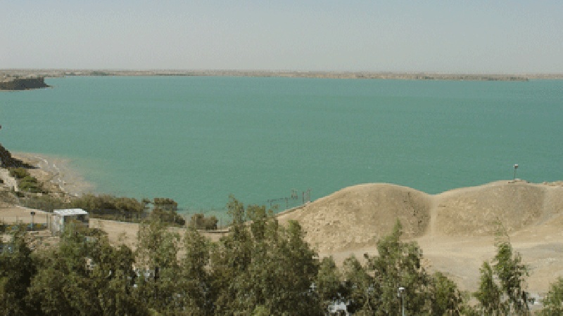 イラン南東部のハームーン湿地