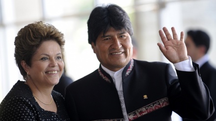 Evo se reúne com Dilma na ONU e expressa solidariedade