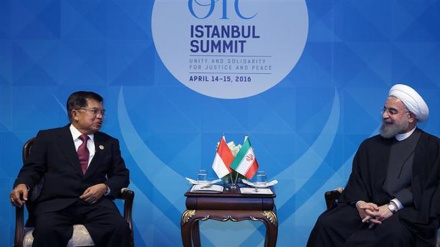 Cumhurbaşkanı Ruhani, Endonezya Cumhurbaşkanı Yardımcısını Kabul Etti