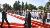 Presiden Hassan Rouhani dan Presiden Kolinda Grabar-Kitarovic