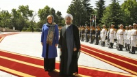 Presiden Hassan Rouhani dan Presiden Kolinda Grabar-Kitarovic