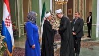 Presiden Hassan Rouhani dan Presiden Kolinda Grabar-Kitarovic