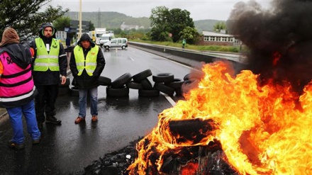 Anti-ausiterity strike disrupts Belgium transportation