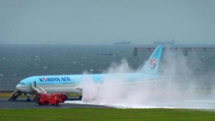 Avião evacuado no Japão após incêndio num dos motores