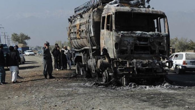 ۱۴ کشته بر اثر برخورد اتوبوس با تانکر مواد سوختی در افغانستان