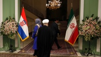 Presiden Hassan Rouhani dan Presiden Kolinda Grabar-Kitarovic