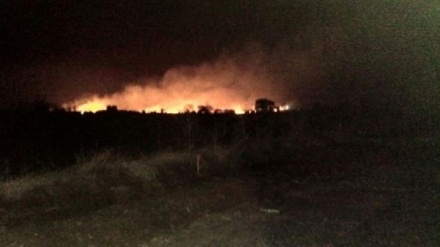 הודו: שריפה במחסן תחמושת