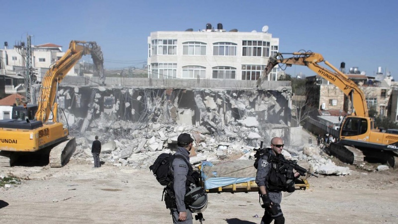 تخریب خانه های فلسطینیان در شرق قدس اشغالی 