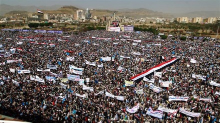 सनआ में उमड़ी लाखों की भीड़ + वीडियो