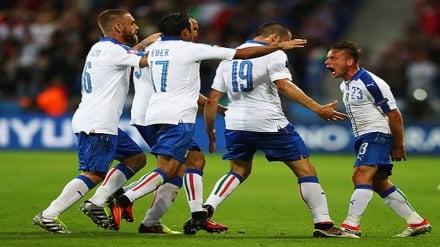 יורו 2016: איטליה ניצחה את בלגיה 0:2