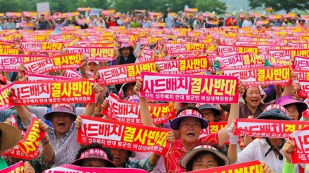 韓国で、ミサイルシステムＴＨＡＡＤ配備への反対が継続