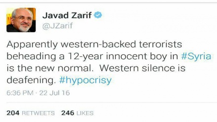 Зариф палестиналық жасөспірімнің аянышты түрде өлтірілуіне  реакция білдірді