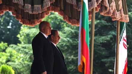 A cerimônia de boas vindas ao primeiro-ministro da Bulgária