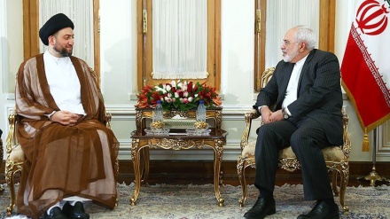 Zarif se reúne con presidente de Asamblea Suprema Islámica de Irak, Seyed Amar al-Hakim