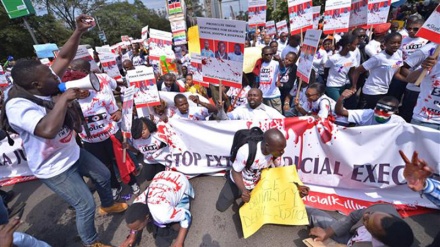 Kenyans protest in Nairobi over death of rights lawyer 