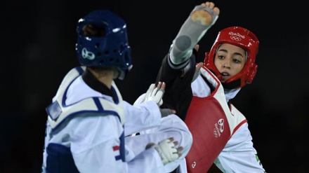 Alizadeh la portabandiera della nazionale iraniana ai Giochi asiatici del 2018