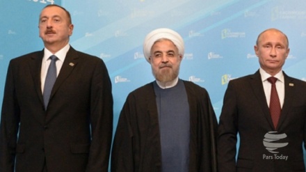Presidents of Iran, Russia, Azerbaijan hold summit in Baku