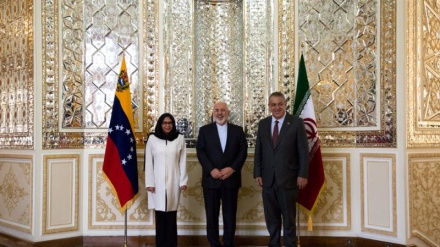 Zarif se reúne com O ministro das Relações Exteriores da Venezuela