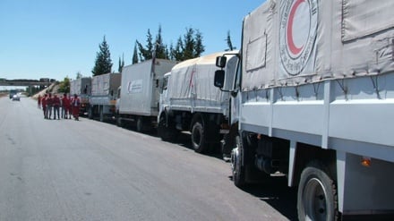 ارسال کمک های انسان دوستانه روسیه به حلب