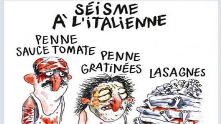 Terremoto: Charlie Hebdo fa infuriare l’Italia