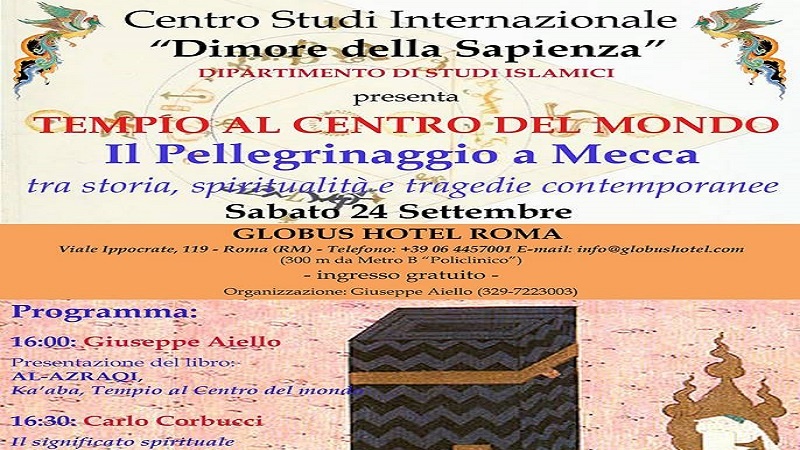 Italia: Roma 24 settembre Conferenza, Tempio al Centro del Mondo