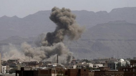 حمله جنگنده های متجاوز سعودی به مناطق مختلف یمن 