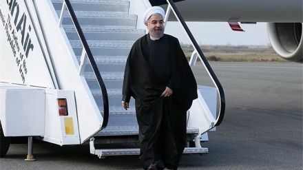 Presidente Rouhani chega a Cuba