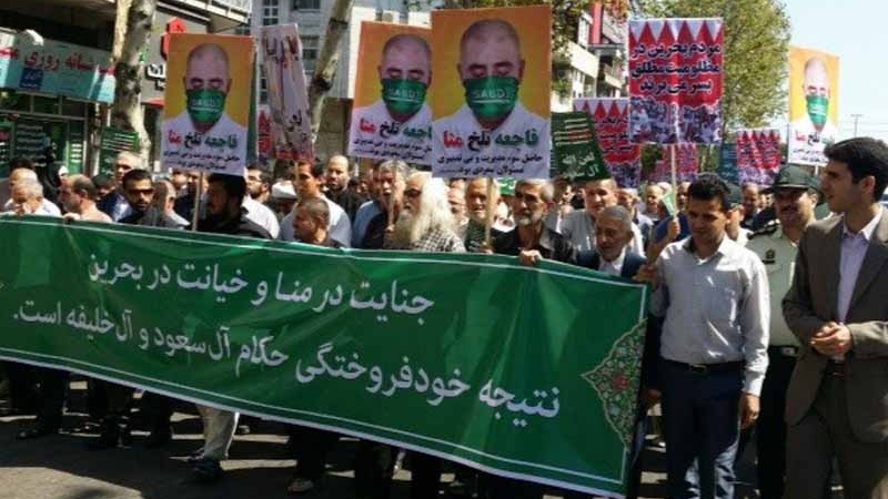 イラン全国で、サウジアラビアとバーレーンの政府を非難するデモが実施