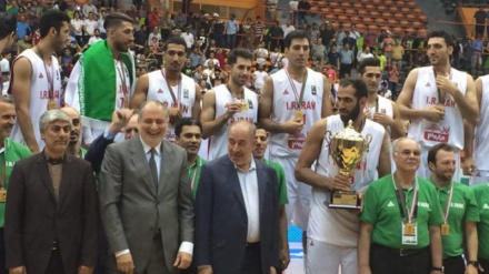 Equipe de basquete iraniana tornam-se campeão da Ásia