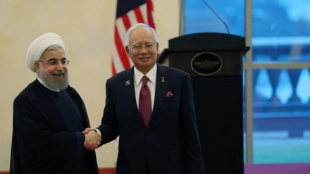 Conferência de Imprensa Conjunta Hassan Rouhani eo primeiro-ministro da Malásia