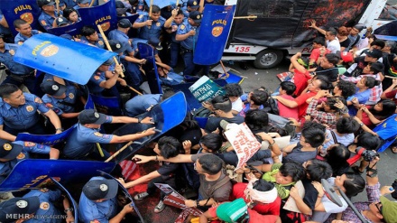 Protesta antiamerikane në Filipine