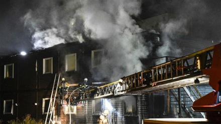 Fire erupts at another refugee center in Sweden