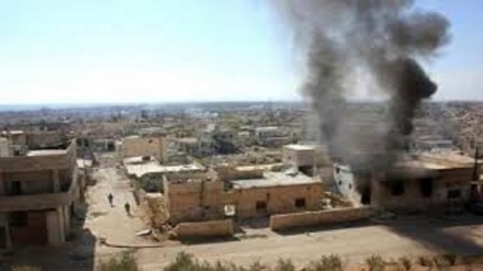 حمله خمپاره ای تروریستها به مدرسه ای در حلب سوریه