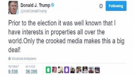 Usa: duro attacco di Trump ai media: 