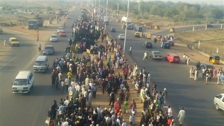 تظاهرات مسلمانان نیجریه علیه نسل‌کشی سعودی‌ها‌ در یمن