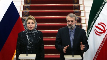Matviyenko : Na coletiva de impresnas com Ali Larijani