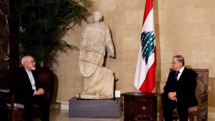 Zarif se reúne com o Presidente Aoun