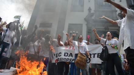 Brasil: Manifestantes voltam a protestar no entorno da Alerj