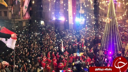 جشن کریسمس مسیحیان در حلبِ سوریه