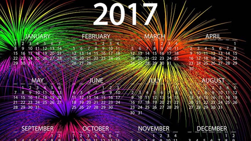 2017年のカレンダーを買いました