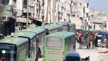 تعلیق روند خروج  عناصر مسلح از  شرق حلب     