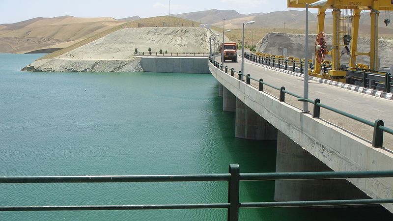 イランとトルクメニスタン国境にあるダム
